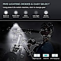 Miniatyrbilde 3 av 4: 1000 Lumen USB Oppladbar Vanntett Sykkellykt Sett Super Sterk 5 Moduser qBK EEP [DB]