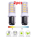 Pikkukuva 2 / 5: Db 2 kpl Ba15d Led-valot, kaksoiskosketin Smd2835 220v 51 lediä, erittäin kirkas ompelukoneeseen Pfaff Warm White