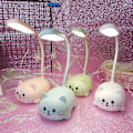 Miniatyrbillede 2 af 5: Skrivebordslampe til børn, øjenvenligt lys, læselampe, justerbar svanehals, USB-genopladelig DB White