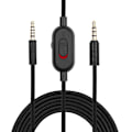Miniatyrbilde 1 av 5: Høy kvalitet OFC flettet kabel for AstroA10 A40 spillhodetelefoner med dempingsknapp {Db) Black