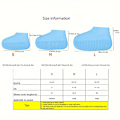 Miniatyrbild 3 av 5: 1 Set Utomhus Latex Regnstövlar Vattentäta Skoskydd Som Kan Återanvändas För Regnskydd. Flera Färger Att Välja Mellan, Hållbara [DB] white One Size Fits All 34-45