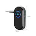 Miniatyrbilde 3 av 5: Bluetooth 5.0 Trådløs Lydmottaker Sender Bil Håndfri Samtale 3,5 mm Bluetooth Adapter [DB] A