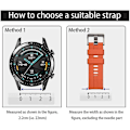 Miniatyrbild 3 av 5: Dubbelfärgad 20mm Silikonarmband för Coros Pace 2/Garmin vivoactive 5/GarminActive 5/Venu Sq 2 {Db} Red Black