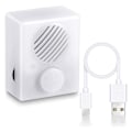 Miniatyrbilde 1 av 5: 16M lydboks for utstoppede dyr, 960 sekunder trykknapp lydboks, USB stemmeboks spillende knapp (FW) White