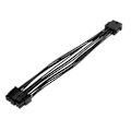 Miniatyrbillede 5 af 5: Cpu strømforsyning 8pin hun til Atx4p + 8pin han forlængeradapterkabel [DB]