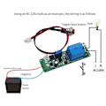 Miniatyrbillede 3 af 5: Dc 12v Timing Timer Forsinkelse 1-10s Tid Justerbar Relæ Med Indikator Lys Sluk Relæ Modul Tr [DB] blue