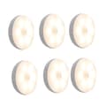 Puck Light LED bevægelsessensor skabslys USB genopladelige underskabsbelysning natlampe Li [DB] White