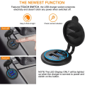 Miniatyrbilde 3 av 5: 12v Usb-uttak, Dual Qc 3.0 Usb-billader med bryter, 36w Usb-vanntett strømuttak Lader(wi Adapter bare