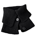 Miniatyrbild 1 av 3: Dam Stickad Falsk Krage Höst Vinter Turtleneck Tröja Halsduk Tjock Elastisk Halsvakt Mode DB Black (with Wool)