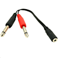 Pikkukuva 4 / 5: 3,5 mm naar 26,35 mm TRS Mono-stekker Audio-adapterkaapel {Db} 1.5m