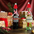 Miniatyrbillede 4 af 5: 20 stk. Mini Strikket Julehat, Mini Julehalsklæde, Mini Julehat, DIY Julehat Til Dukketilbehør, Vinflasker, Jule-Go DB