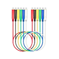 Miniatyrbillede 1 af 5: 6 stk. Magnetiske Testledninger Silikon Blød Fleksibel Jumper Testledninger 30v Ac5a 3.3ft Magnetisk Testledning [DB]
