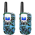Miniatyrbild 1 av 2: Walkie Talkies för Barn - Lång Räckvidd, Sekretess, Röstaktivering, Ficklampa [DB] Blue