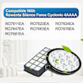 Miniatyrbillede 2 af 5: Sæt med 2 Hepa-filtre til Rowenta Silence Force Cyclonic 4aaaa Ro7647ea Ro7663ea Ro7676ea Ro7681ea (model Ro76xx) Støvsugere, Erstatning [db]