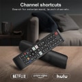 Miniatyrbilde 4 av 5: Universal fjernkontroll for alle TV-fjernkontroller, erstatningskompatibel for alle Smart TV, LED, LCD, HDTV, 3D, Seri [DB] Black