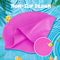 Miniatyrbilde 3 av 3: 2-pakning holdbare silikon svømmehetter, 3D ergonomisk design for langt og kort hår