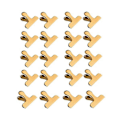 Miniatyrbilde 1 av 4: 20 Pakning Chipsposeklyper, Rustfritt Stål 3 Tommers Kraftige Poseklyper For Kjøkken & Kontor Hy [db] Gold