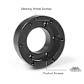 Miniatyrbilde 4 av 5: For Logitech G29 G920 G923 13/14 tommers Racing ratt adapter plate 70mm [DB] Black