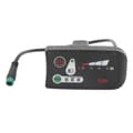 Elektrisk Cykel LED Strøm Display Panel Elektrisk Cykel Modifikation Display Meter Med Vandtæt 5p Hanstik Til 22.2mm Styr [DB] 36V