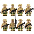 8-24 st/set Minifigur Special Forces Soldier Monterade Block Leksaker Byggstenar Barn Present [DB] 8Pcs Camouflage