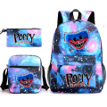 Pikkukuva 1 / 5: 3 kpl Anime-peli 3d Poppy Playtime Monster -reput, laukku, kynäpussi, kangaskoululaukku opiskelijoille lapsille DB Only Backpack Type 4