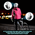 Miniatyrbilde 2 av 5: 2 stk USB-oppladbare LED-sykkellys Baklys Sterkt 4 Moduser Vanntette Sykkelbaklys {Db) Red