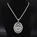 Miniatyrbillede 1 af 4: Syv Ærkeengle Amulet Rustfrit Stål Halskæder Mænd Segl af Salomon Talisman Halskæde Beskyttelse Smykker Krave Hombre_lldxm Db M SR 50 BOX