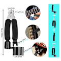 Miniatyrbild 2 av 5: 65-delars Gitarrtillbehörssats med Gitarrsträngar, Stämmare, Capo, Plektrum, Plektrumhållare, Tummefingerplock {Db} As Shown
