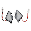 Miniatyrbild 1 av 5: 2x 6500k Vit LED Under Side Mirror Light Puddle Lamp Kompatibel med Skoda Octavia Mk3 5e 2012-201 Db