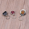 Miniatyrbilde 4 av 5: Elegant lesebrilleholder-brosje med emaljepinner, magnetiske runde krystaller {Db} B