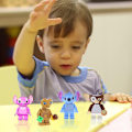 Miniatyrbillede 2 af 5: 4,5 cm Stitch Minifigur DIY Samlet Klodser Legetøj Tegneseriefilm Lilo Og Stitch Actionfigurer Puslespil Db E