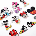 Miniatyrbild 4 av 5: 11 st Mickey Minnie Mouse Sy på/Stryk på Lappar, Cartoon DIY Broderade Applikation Reparationslapp för Jackor, Jeans, Byxor, Kläder [DB]
