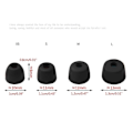 Miniatyrbilde 3 av 5: Myke silikon ørepropp-etui for WF 1000XM5 Antislip myke ørepropper øreproppdeksel [DB] Black
