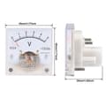 Miniatyrbillede 3 af 5: 91C4 DC Voltmeter Analog Panel Spændingsmåler Mekanisk Pind Type 3/5/10/ [db] 0-30V