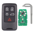 Miniatyrbild 2 av 5: Kr55wk49264 Bil Smart Key 5 Knappar För V60 S60 S60l S80 Xc60 Xc70 V40 2007-2016 Id46 Pcf7953 Chip db Black
