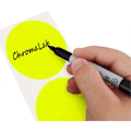 Pikkukuva 2 / 3: Tarrat, 5 cm pyöreät, irrotettavat värikooditarrat, 500 per rulla [db] Fluorescent Yellow