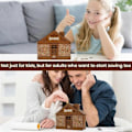 Miniatyrbild 5 av 5: 2000 Euro Träspiggsvin för Vuxna Barn Spargris Sparbössa Trähantverk Återanvändbar Spargris db As Shown
