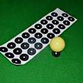 Miniatyrbillede 4 af 5: 96 stk. Poolbord Markeringspletter Poolbord Markeringspletter Markering Billiard Punkt Sticker [DB] British