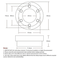 Miniatyrbillede 3 af 5: Adapterplade til Logitech G29 G920 G923 13/14 tommer Racerstyrring 70mm [DB] silver