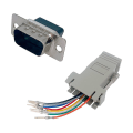 Pikkukuva 5 / 5: 10 kpl DB9-RJ45-moduuliadapteria, DB9-RJ45-naarasliitin Ethernet-adapteri
