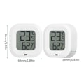 Miniatyrbild 2 av 5: Digital Termometer Hygrometer för iOS/Android Smart Fuktighetstemperaturgivare med Alarm och Datalagring för Växthus [DB] White