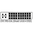 Miniatyrbillede 3 af 4: DVI M1-da 30+5 Pin til HD-kompatibel Kabel Dobbelt Link + USB Projektor Kabel 1,7m db