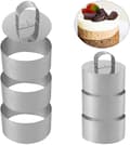 6 st Matlagningsring Set, Kakringar i rostfritt stål Kakform Bakringform [DB]