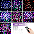 Miniatyrbilde 3 av 5: Diskokule 360 Roterende Led Party Lampe Musikkaktivert Disco db