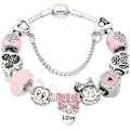 Pikkukuva 1 / 4: Naisten Korut Kultainen Rannekoru Pandora-Inspiroitu Tyyli Ruusukultaisella Värillä 19CM Sydänriipukset, Rannekorut Y2K, Käsikorut, Rannekoru Naisille db Pink Mouse