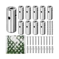 Miniatyrbild 1 av 5: 1 Set Vajerspaliers för Klätterväxter Utomhus, 316 Rostfritt Stål Fästelement, Grön Vägg Vajerspaljé [DB] Silver