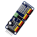 Miniatyrbild 2 av 5: PCA9685 16-kanals 12-bit PWM Servo Motor Driver I2C-modul för eller Shield-modul Servo Shield DB Blue