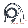Miniatyrbillede 5 af 5: Udskiftning Rgb Usb 3.5mm Mikrofonkabel Trådløs Gaming Headset Splitter [DB] A