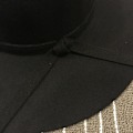 Miniatyrbillede 4 af 4: Vintage Dame Bredskygget Floppy Varm Uld-look/effekt Hat db Black