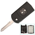 Miniatyrbild 1 av 5: 2/3-knapps Fjärrnyckelskal Vikbart Fällbart För Mazda 2 3 5 6 CX-7 / CX-9 / MX-5 Med Oskuren Blad Ersättning DB 2BTN Small Holder